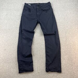 Mavi Chinos Zach Straight Leg Pants Mens Size 34x32 Navy Twill 5 Pocket Stretch